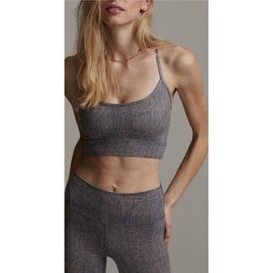 Varley Irena Items Bra Racer Back Blue Dusty Grain Size XS NWOT MSRP $72 alo